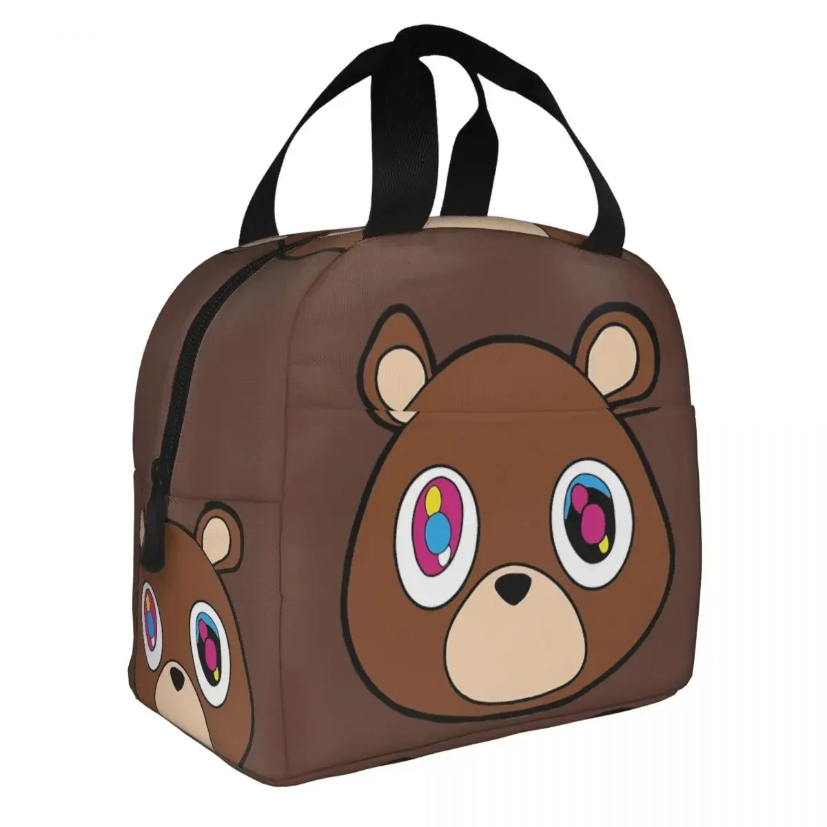 Kanye West Insulated Lunch Bag Leakproof Cutie Bear Lunch Container Thermal Bag Lunch Box Tote Office Outdoor Bento Pouch