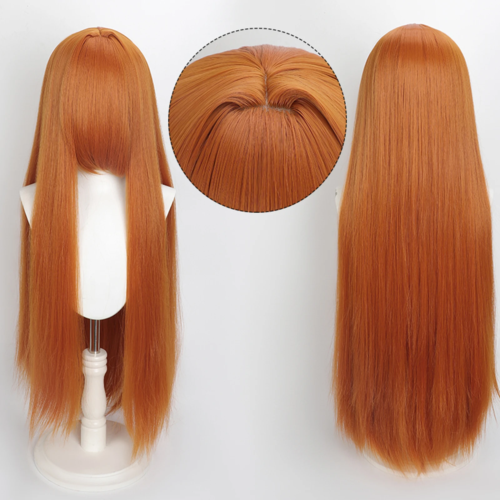 100cm Colourful Long Straight Cosplay Wig (Heat Resistant Synthetic) image