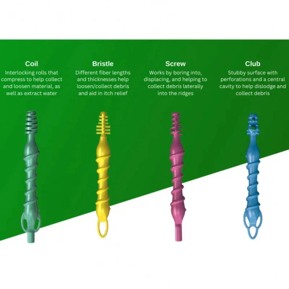 4 Styles Silicone Ear Pick Tools, Soft Spiral Ear Cleaners, Gentle & Safe Daily Ear Care Kit, Reusable Ear Wax Removal Sticks