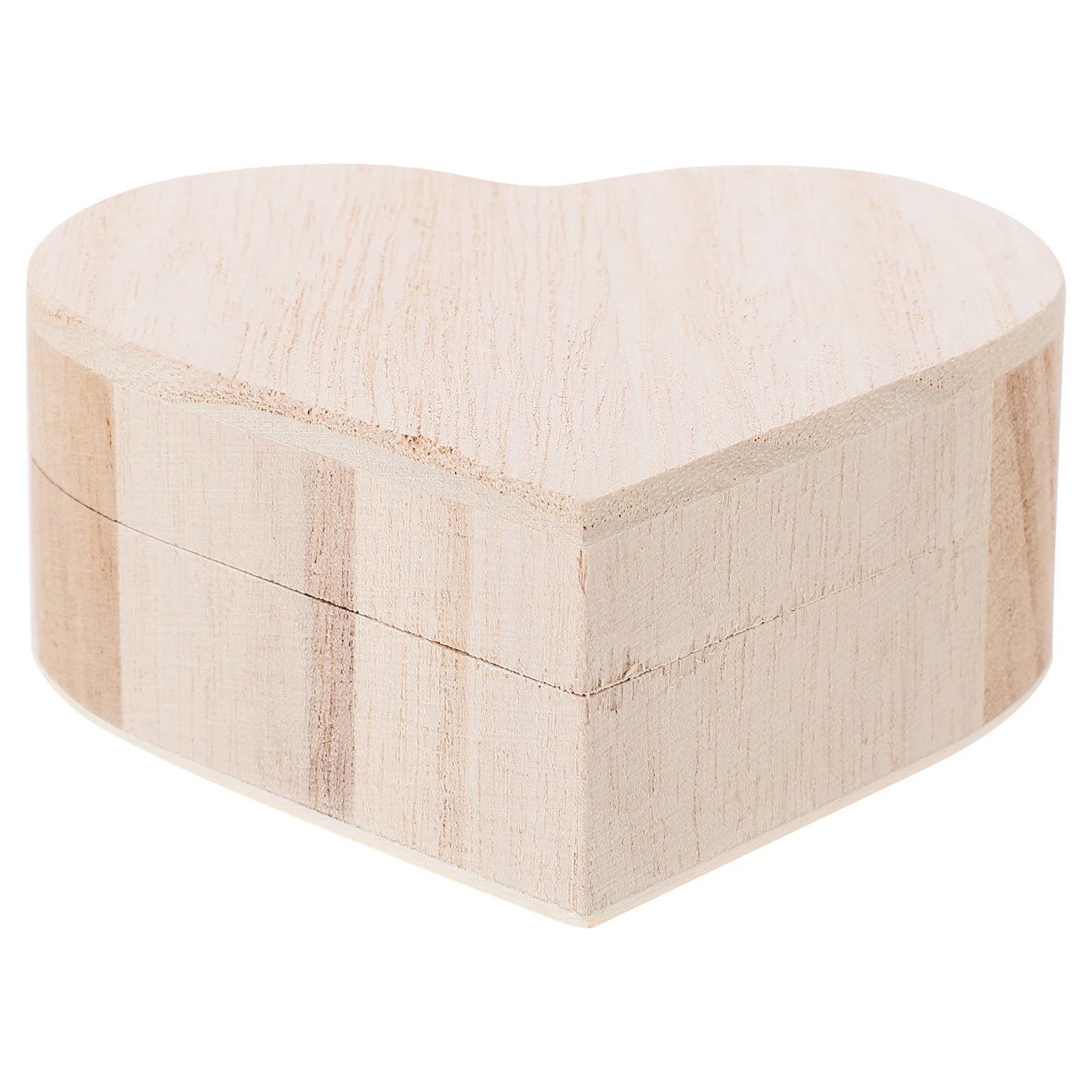 

Wooden Jewelry Box Heart Shaped Storage Case ganizer Earrings Necklace Small Size Large Capacity Dust Proof Scratch Resistant