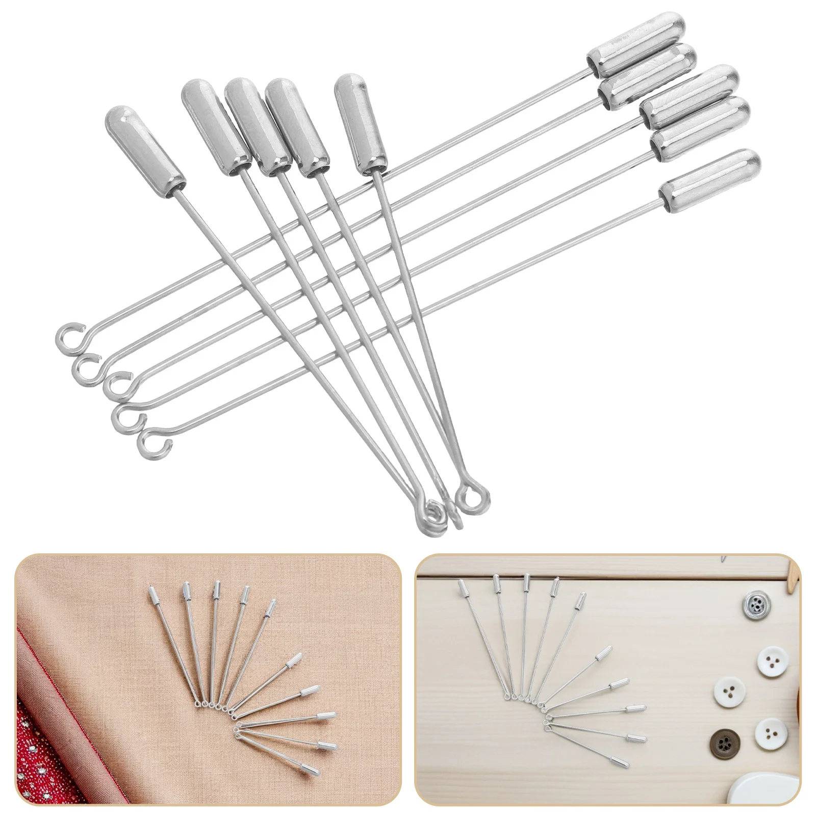 

40Pcs Metal Brooch Pins Mechanism Stopper Ends for DIY Costume Making Suit Tie Hat Shirt Lapel Pins