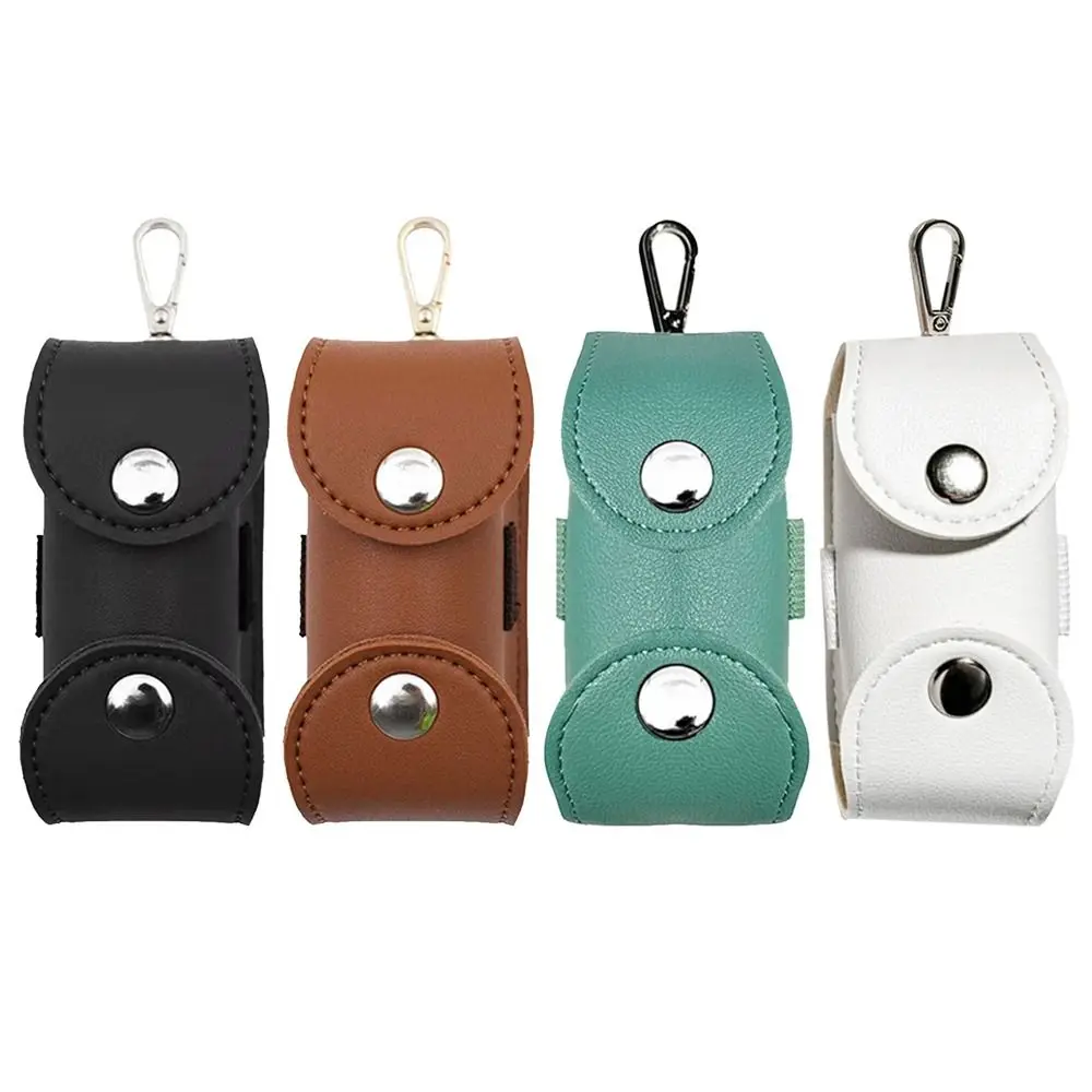 Golf Ball Bags Mini Ball Storage Bags PU Leather Hang On Waist Golf Ball Bag Pouch With Metal Buckle Golf Belt Ball Bags