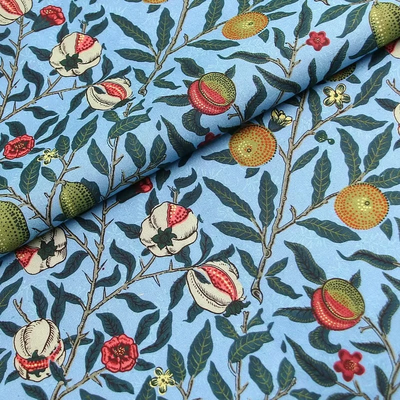 

Retro Plain Cotton Curtains Embroidery Fabric Womens Summer Dress DIY Craft Sewing Material for Home Natural Print Handmade