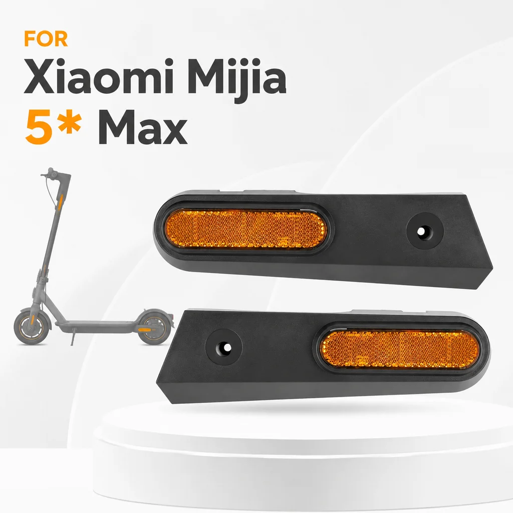 Rear Wheel Decorative Cover with Reflector for Xiaomi Mijia 5 Max MI5 Max Scooter Rear Fork Guard
