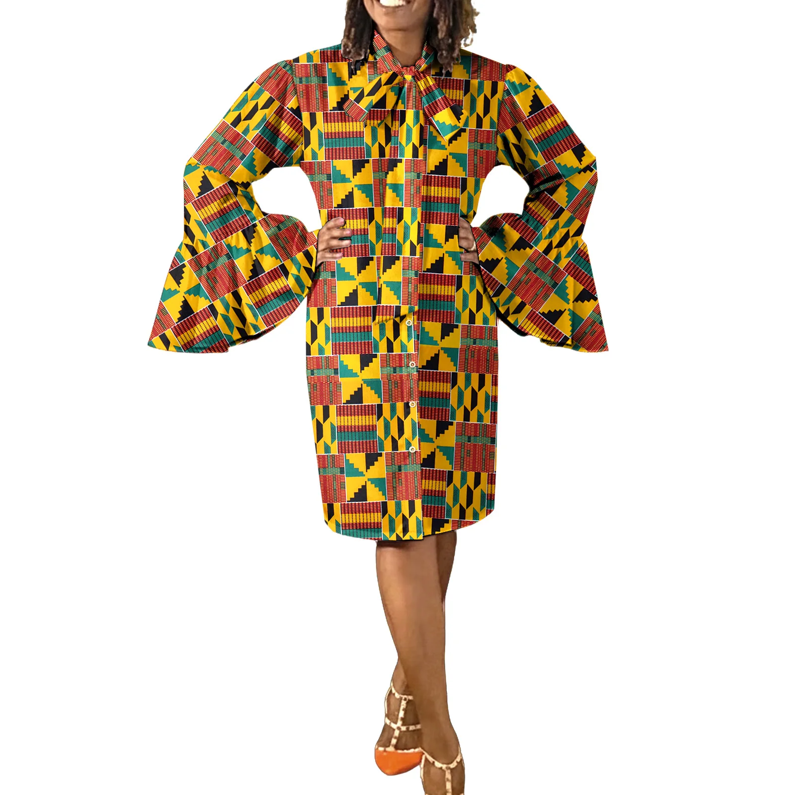 

SEA&ALP African Ankara Wax Print Off the Shoulder Maxi Dress for Women Party Wedding