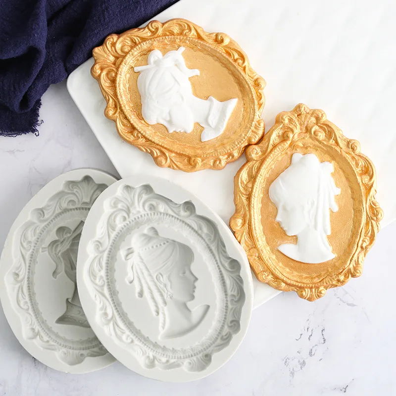Queen Crown Silicone Mold Multi-Use DIY Kit for Gypsum Fragrance Plaques, Edible Cake Toppers & Photo Frame Decor Plaster Mold