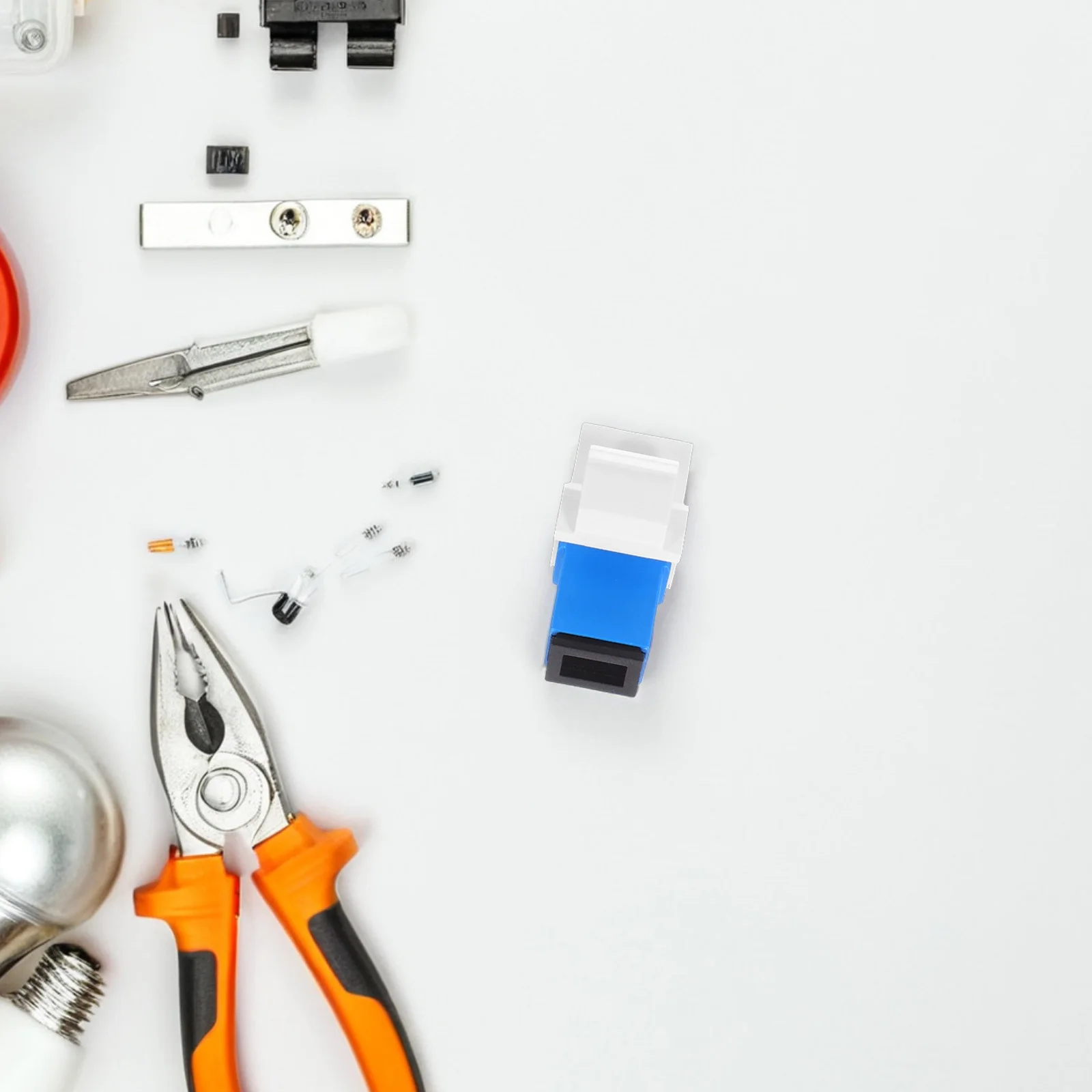 

2Pcs Fiber Optic Module Adapter Precision Highspeed Connector Optical Coupler for Network Data Centers Servers Video