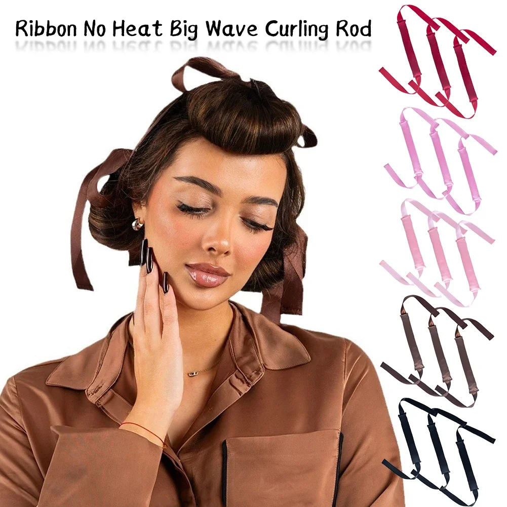 3X Heatless Hair Curler Lazy Hair Rollers No Heat Curling Rods Headband Soft Curlers Overnight Sleeping Curls Hair Styling Tools