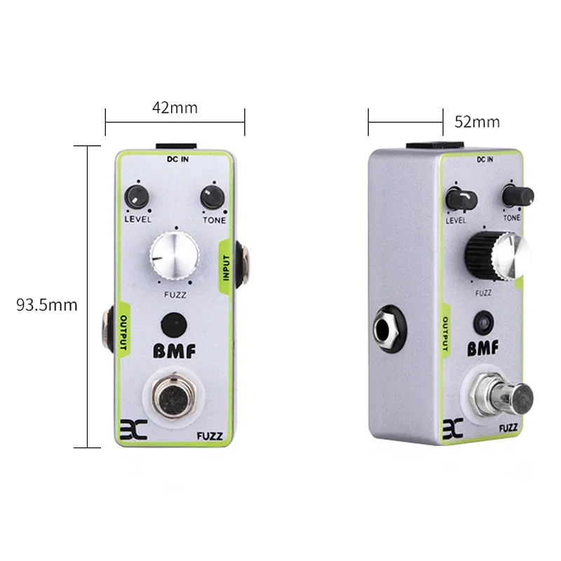 ENO TC18 Pedal Efek Gitar Listrik Fuzz Pedal Distorsi Klasik Bagian Efek Gitar Listrik Suara Tebal Muff Besar Kuat