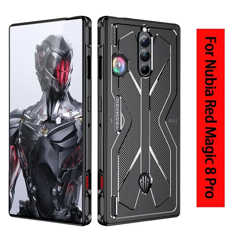 For Nubia Red Magic 9 Pro Plus 8S 8 7 6 Pro Case Gaming Cooling Silicone Soft Cover For ZTE Redmagic 6 5G 5S 6 Pro Play Case