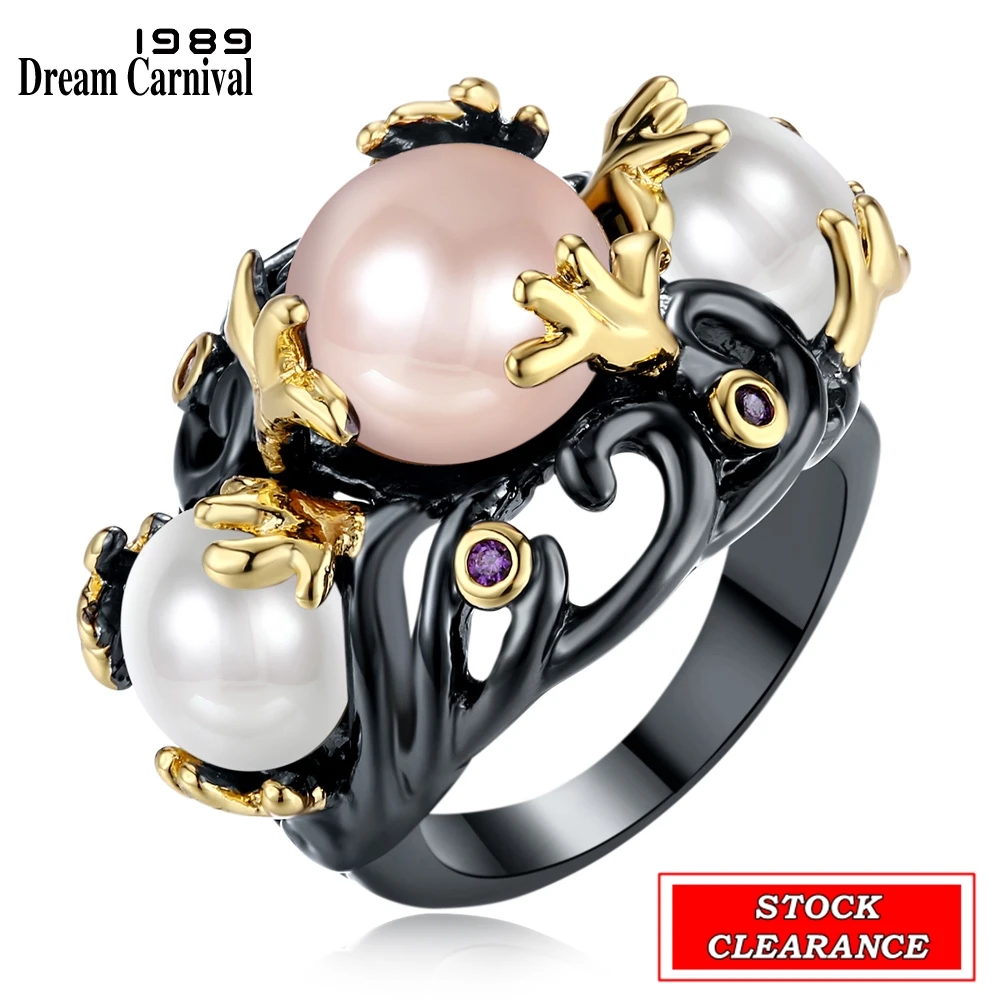 Great Bargaining Price Gothic Women Rings Stock Inventory Clearance Limited Size Quantity Black Gold ColorDreamCarnival1989