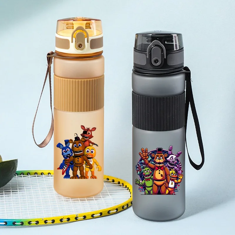 550ml FNAF Water Bottle  Five Nights At Freddys Cartoon Anime Pattern Printed Sports Bottles Boys Girls Portable Cups Party Gift