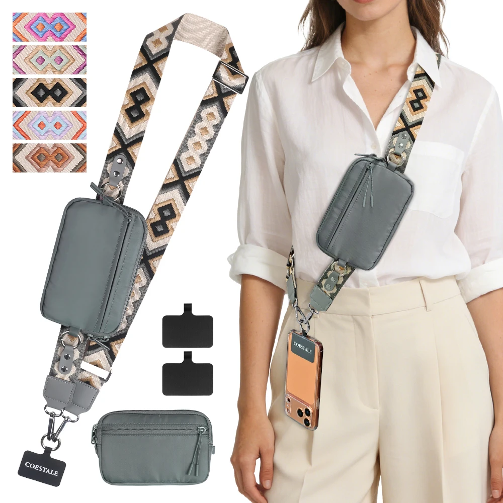 Removable phone bag strap / Bohemian Mobile Phone Lanyard / Universal Phone Hanger - Travel accessories to prevent phone loss