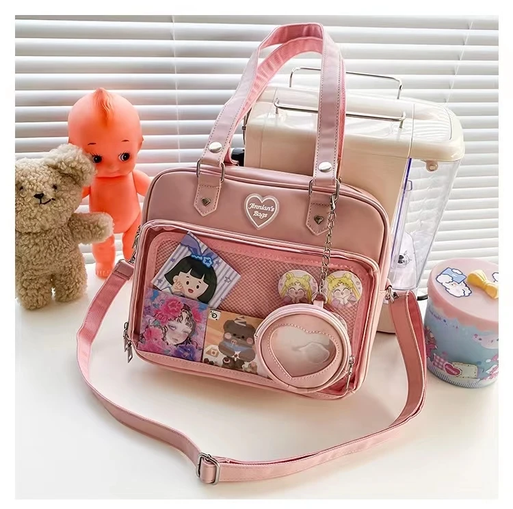 Frauen japanischen Stil Trend kawaii Süßigkeiten Farbe große Kapazität ita Tasche Mode Student adrette Umhängetasche Messenger Umhängetasche – Detail 26