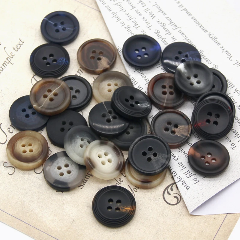 15-25mm Imitation Horn Coat Sewing Buttons For Clothing Sweater Cardigan Decorative Button Garment Handmade Accessorie Wholesale