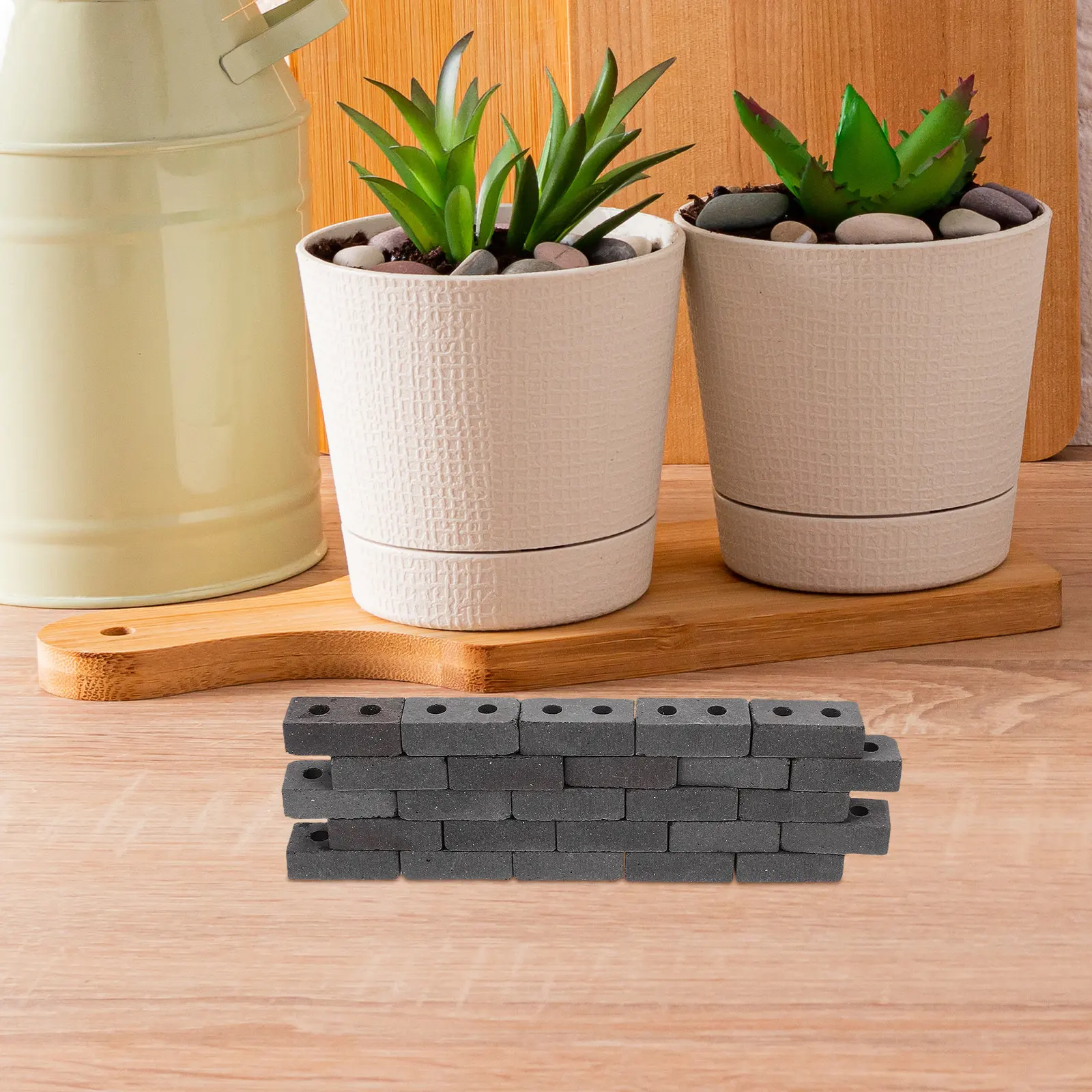 

40Pcs Miniature Lawn Bricks for Dollhouse Mini Garden DIY Sand Table Projects Realistic Tiny Brick Props Office Desk Decor