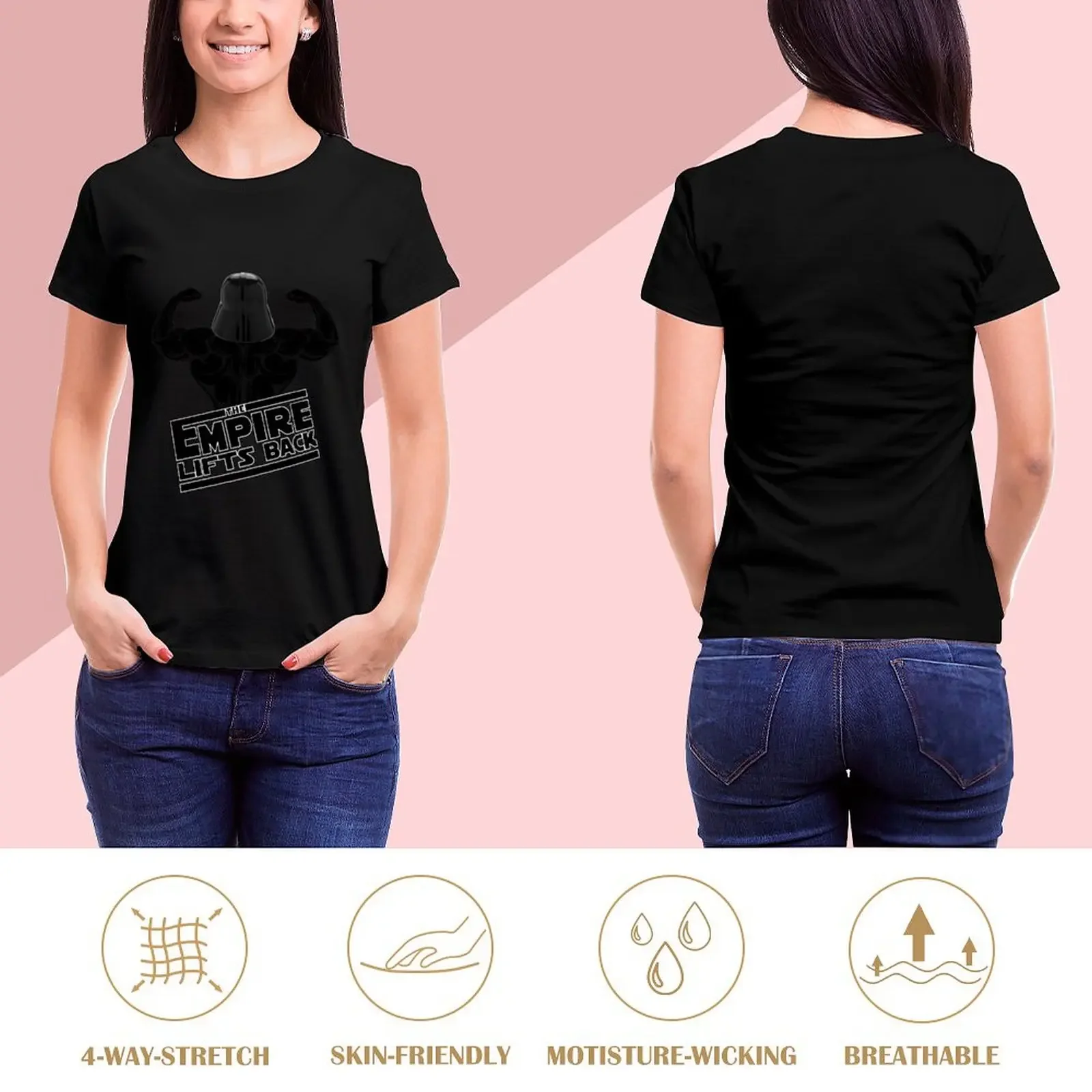 The Empire Lifts Back T-Shirt customs kawaii clothes vintage t-shirts for Women graphic tees funny