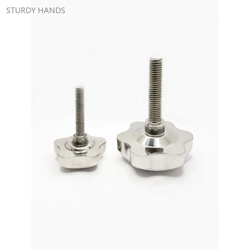 5PCS304 Stainless Steel Plum Blossom Handle Screw Handwheel Screw Machine Tool Handle Knob Fastening Screw ELECTRICAL