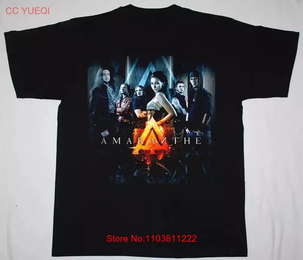 Amaranthe Members T-Shirt Short Sleeve Cotton Black Men All Size S-5XL 1M572