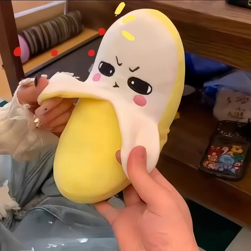 2026@@@Banana Baby Beat Sensing Creative Fruit Novelty Parent-Child Musical Interactive Piano Toy Plush Doll Christmas Gift