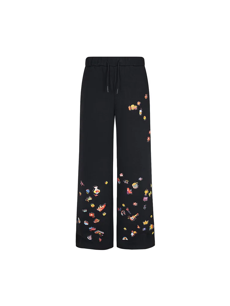 

Мужские джинсы прямого кроя с креативным узором, весна-осень, длинные брюки, повседневные, из хлопкового денима, длиной в пол