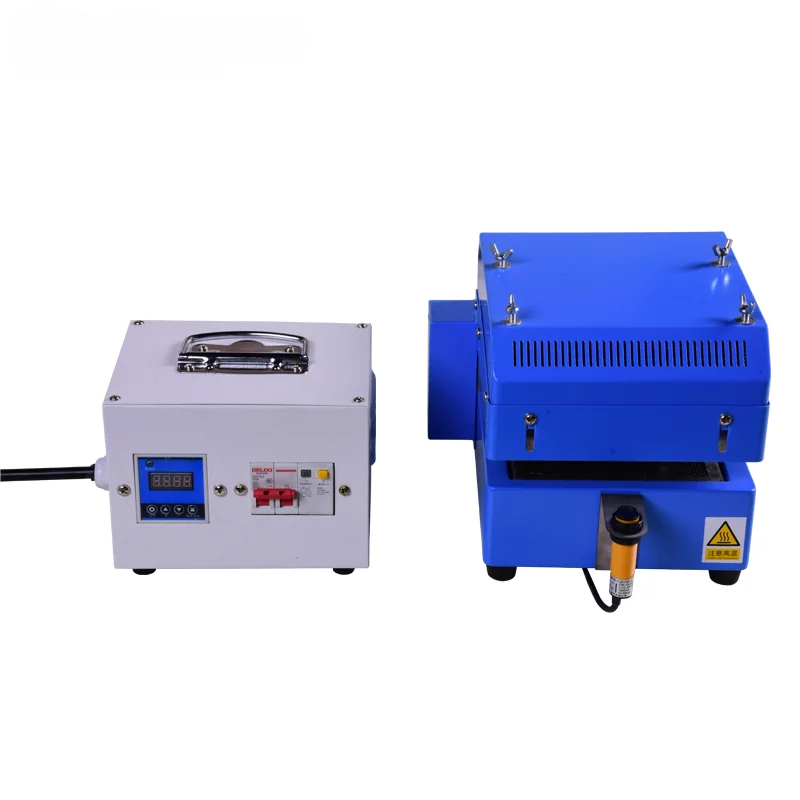 

EW-1915 Semi-auto manual feeding heat shrinkable tube heating machine infrared radiant tube heater machine PVC welding machine