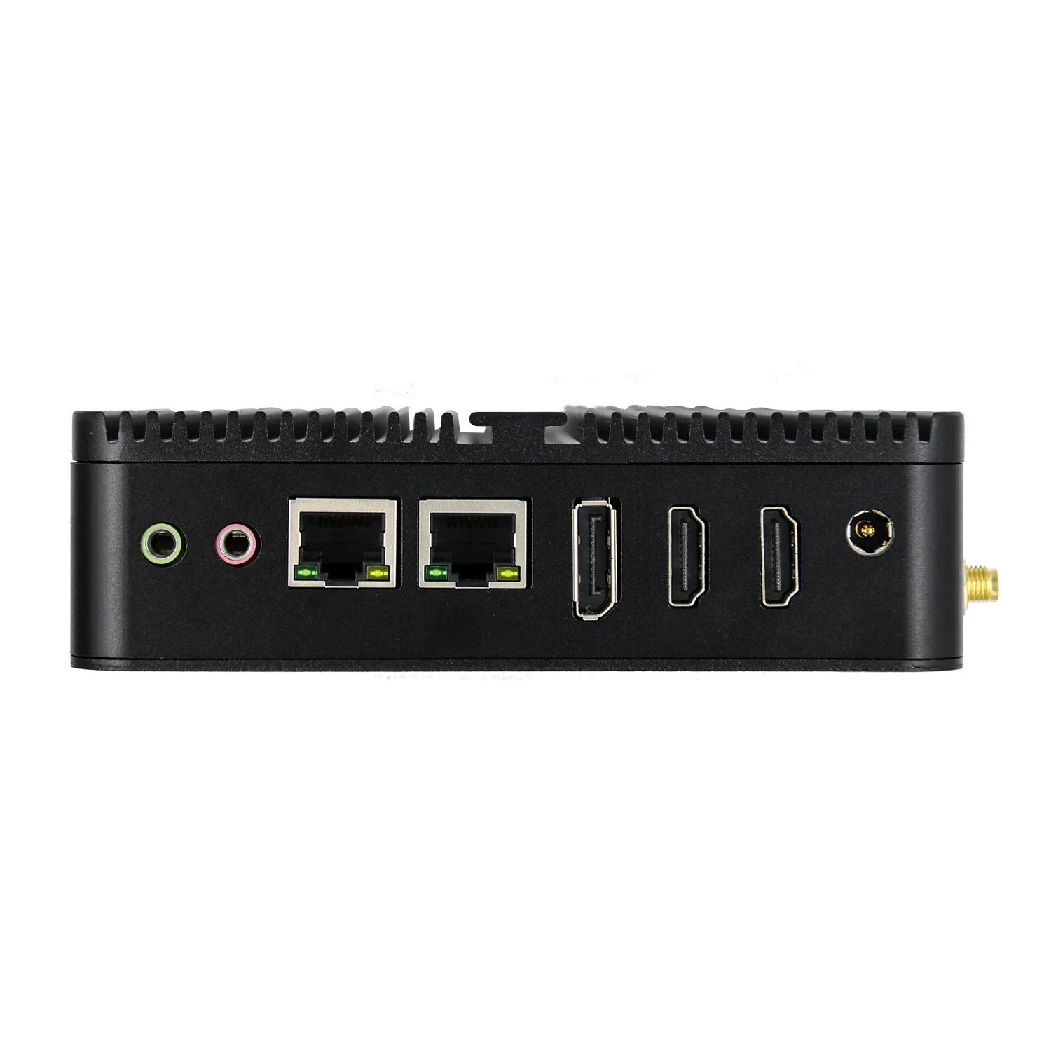 Lüfterloser Industrie-Mini-PC der 12. Generation Alder Lake N100 J6412 Quad Core Dual LAN 2*COM NVMe/Msata/HDD Win 11 3x4K UHD HTPC Comupter