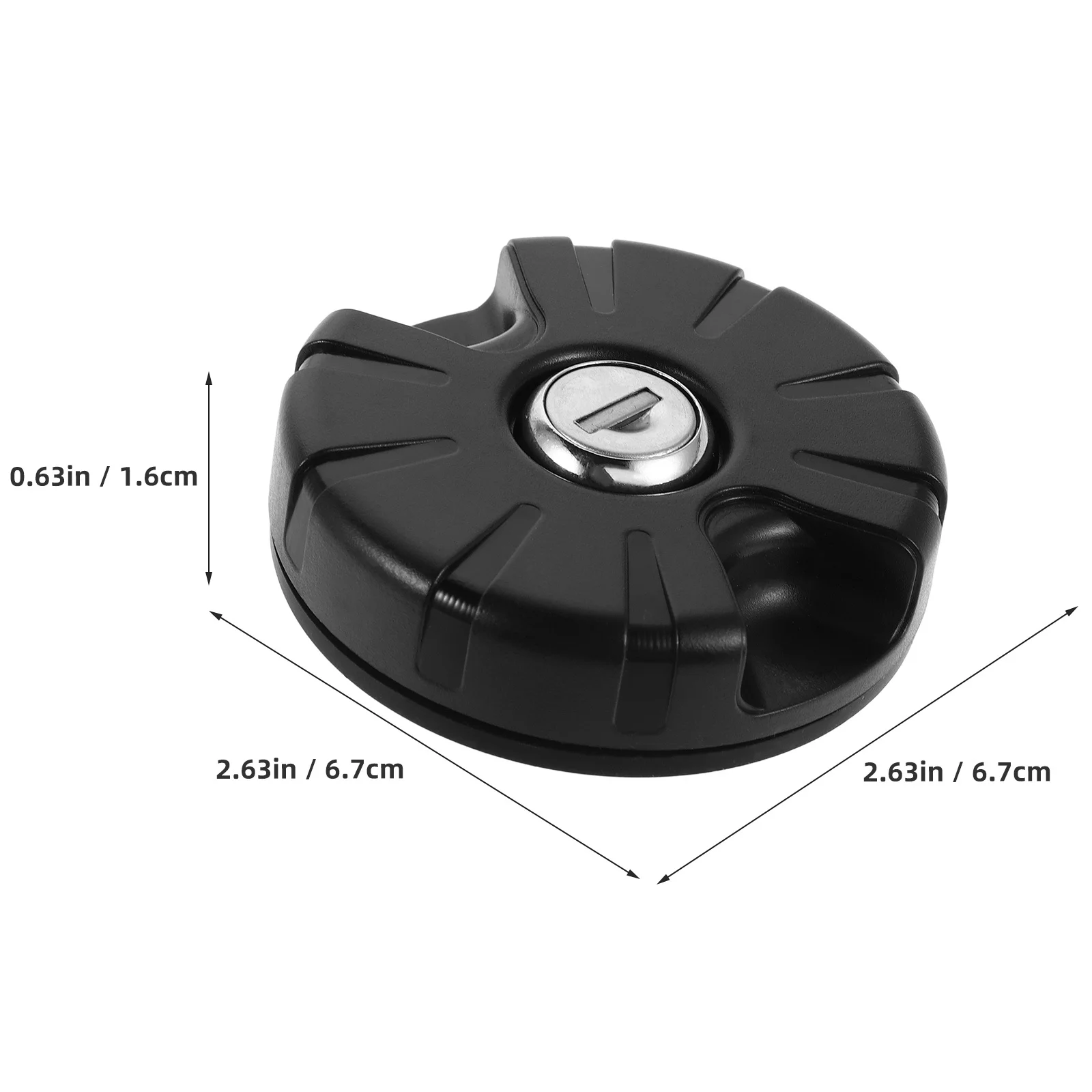 ฝาปิดช่องเติมน้ำ RV ขนาด 2.6 นิ้ว แบบล็อคได้ สำหรับรถบ้าน รถพ่วงแคมป์ปิ้ง ป้องกันการรั่วซึม ฝาเติมน้ำสะอาด ทำจากพลาสติกทนทาน