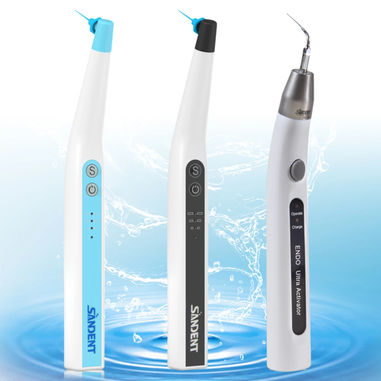 Dental Endo Ultrasonic Activator with Tips LED Cordless Endodontic Irrigator Handpiece Root Canal Treatment Dentist Instrument