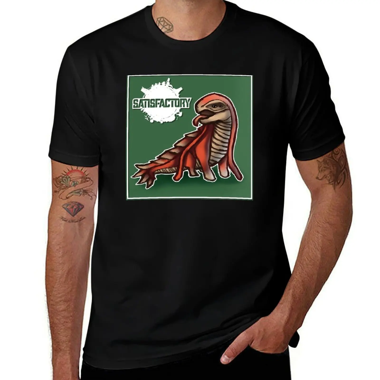Satisfactory Lizard Doggo T-Shirt Sport Basic Moisture Wicking Tee