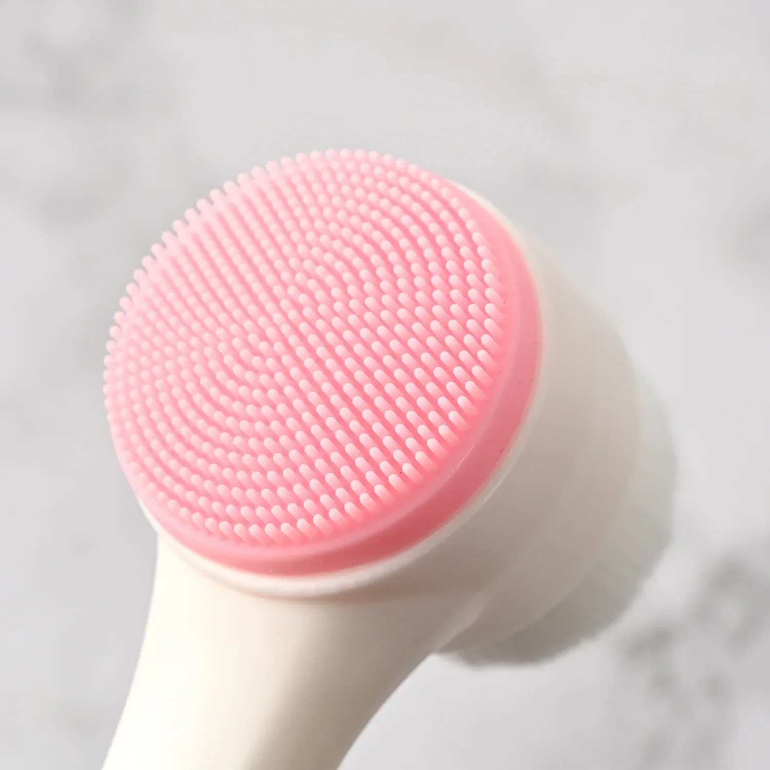 Silicone Facial Facial Cleansing Brush Manual Massage Facial Cleansing Brush Soft Bristles Silicone 3D Double-Sided Face Brushes