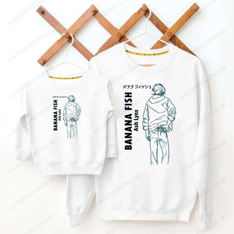 

Banana Fish Kids Cartoon Hoodie Printed Children Sweatshirt Casual Sweatshirts Winter Autumn Clothing
