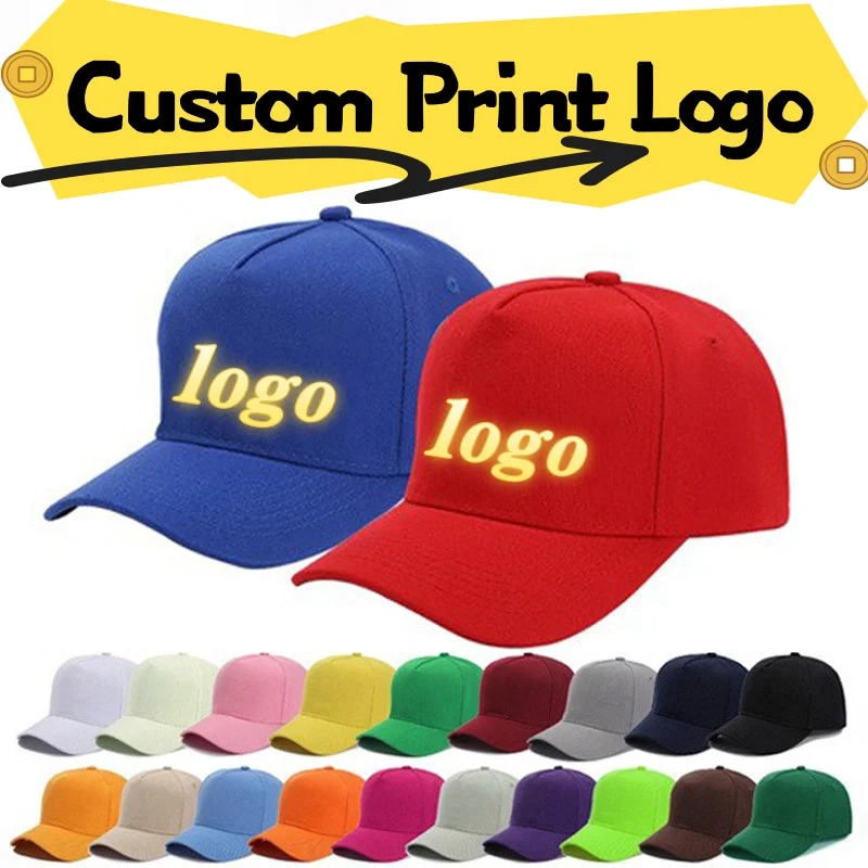 Customized Printed Logo Mao Qing Five Slice Baseball Caps Versatile Advertisement For Men And Women Duck Tongue Hats All Seasons