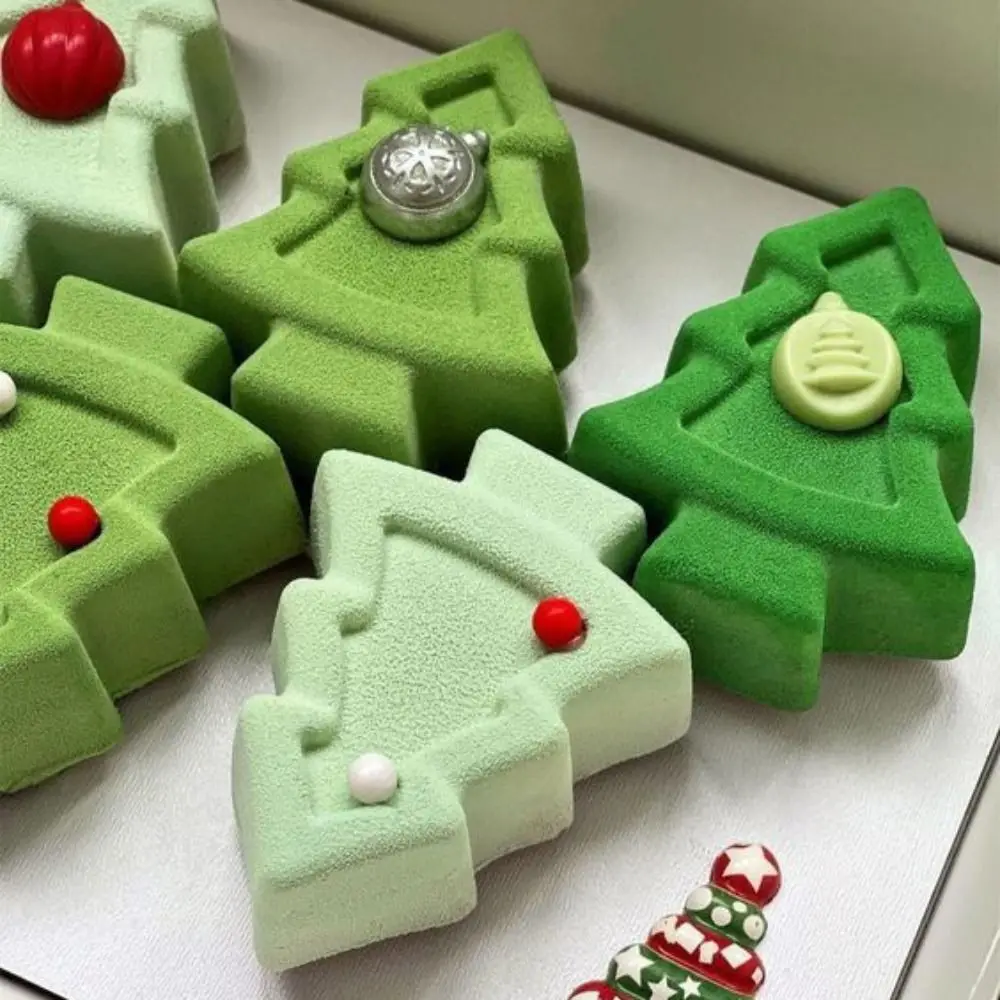 

Soap 3D Christmas Tree Cake Mold Bakeware Santa Claus Chocolate Mould DIY Silicone Mousse Mold Candle Making