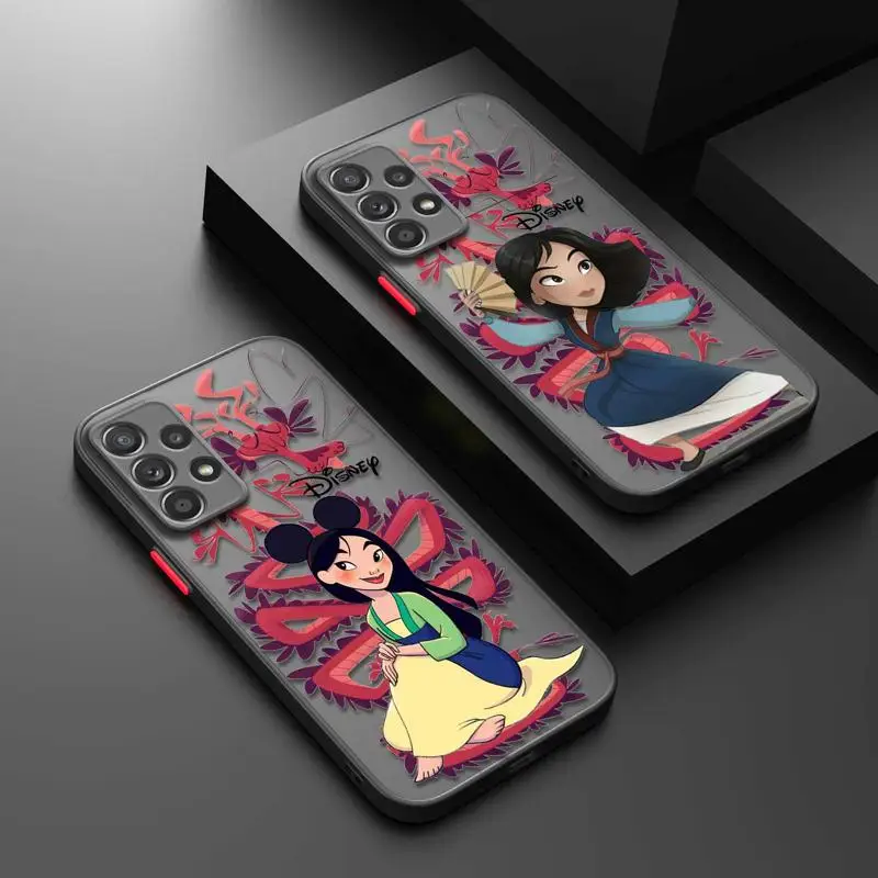 Disney Mulan Smells The Flowers Case For Samsung Galaxy A54 A52 A53 A14 A13 A12 A23 A50 A51 A32 A71 Armor Bumper Cover