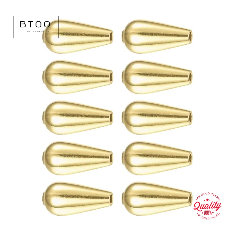 

Fancy Bead 14k Gold Filled Water Drop Beads for Jewelry Making Handmde DIY Accessories Gold Jewelry Findings Seed Beads