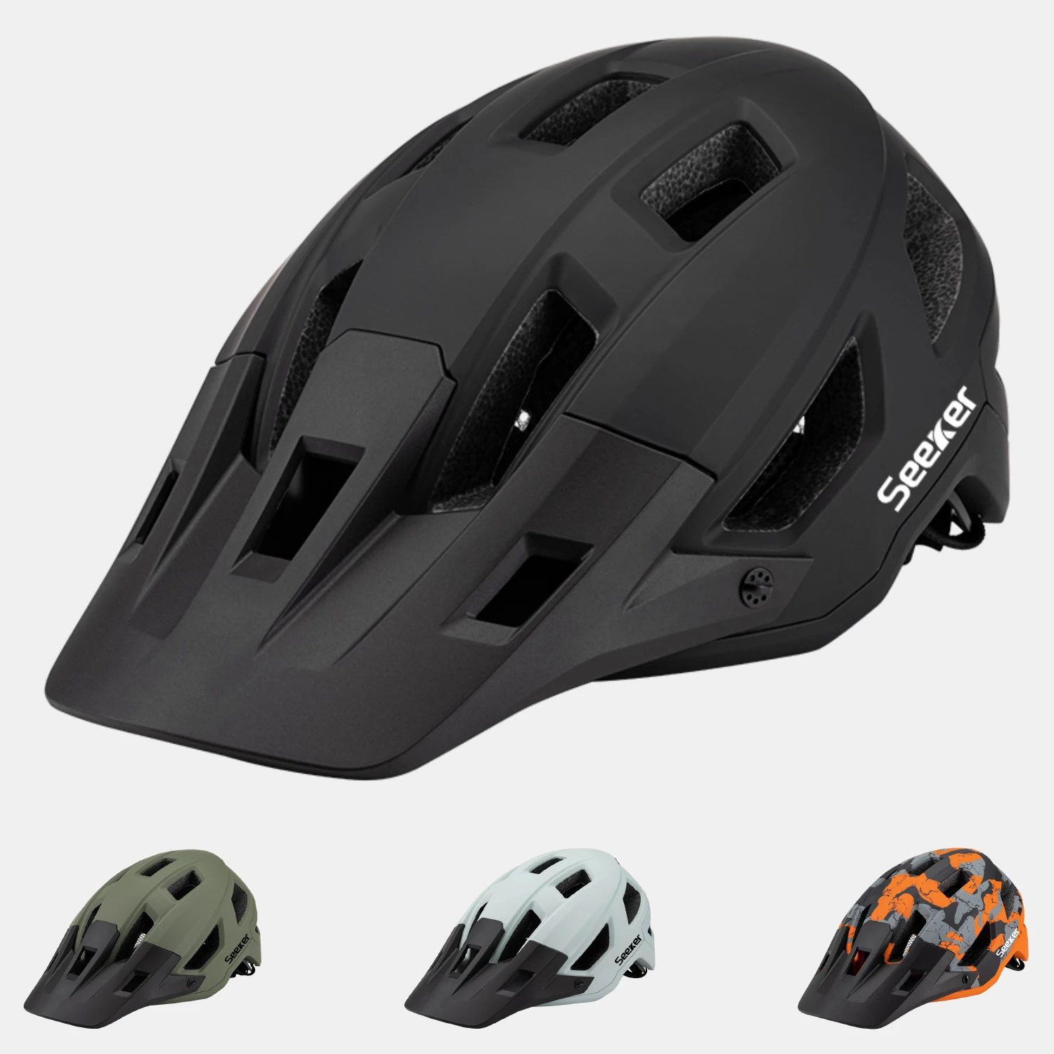 Seeker Mountain Bike Helmet Men's Adult One-piece Lightweight Road Bike Women's Helmet Speed Cycling Helmet Bicycle Helmets
