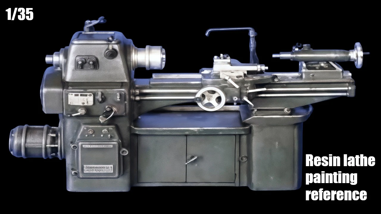 Repair Prop 1/35 Scene Layout Resin Kit, Resin Precision Lathe Prop, Unpainted, Needs To Be Assembled