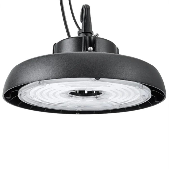 

Hot Selling Aluminum Black Housing 5 Years Warranty 150W 200W Indoor and Outdoor Waterproof LED UFO High Bay Light