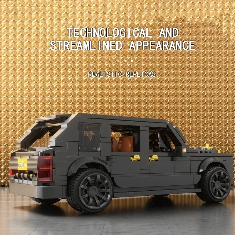 409 pçs blocos de construção sedan luxo suv modelo carro tijolos criativo ornamentos desktop exibição crianças brinquedos diy presentes do feriado