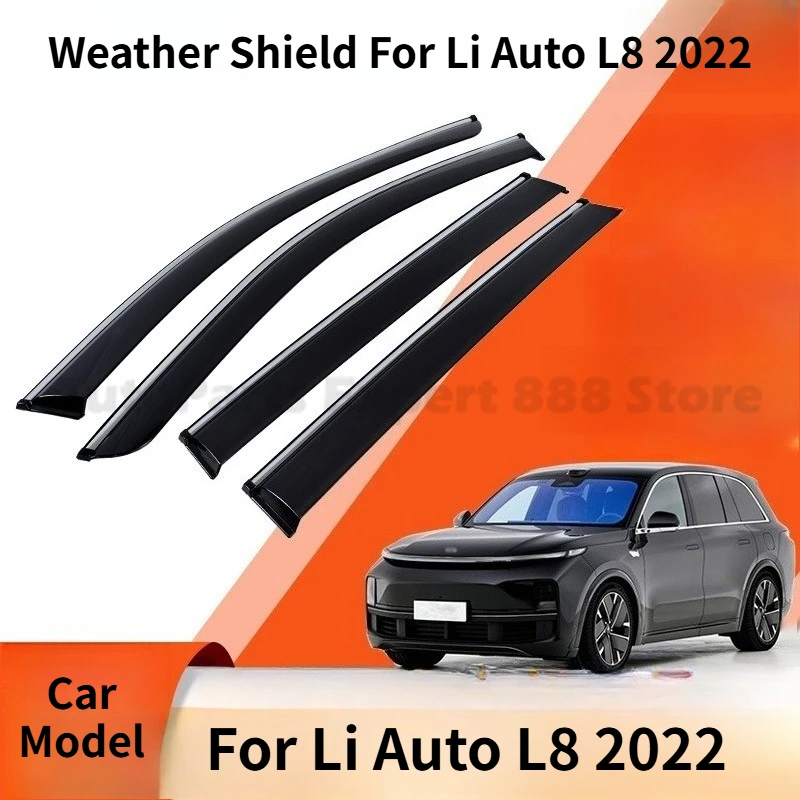 

Modification Parts Weather Shield For Li Auto L8 2022 Window Visor Rain Guard Deflector Windshield Rain Eyebrow Awning Trim