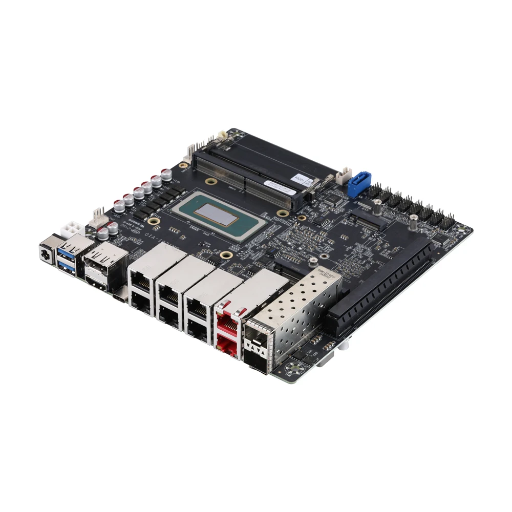 Qotom Mini PC Q51551VT CPU Intel Core Ultra 5 125H 14 núcleos 18M caché 2x10G LAN/6x 2,5G LAN/2x10G SFP+, enrutador DIY VM PC