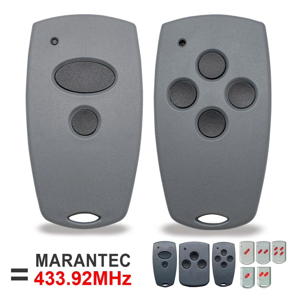 

2pcs Clone MARANTEC Digital 302 304 313 211 212 214 221 222 224 231 232 Garage Door Remote Control Duplicator 433MHz Fixed Code