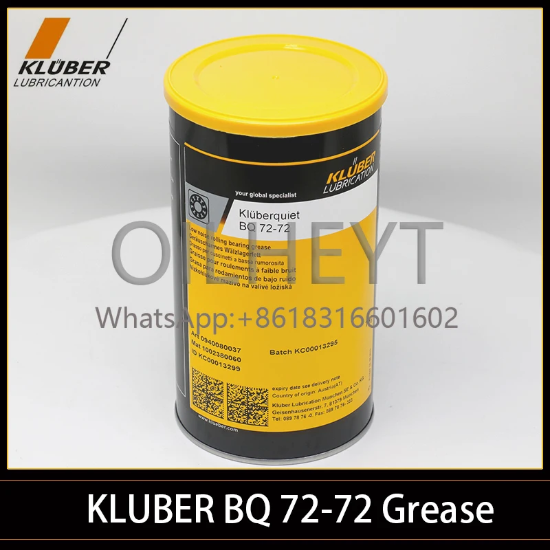 Kluber Kluberquiet BQ 72-72  Rolling Bearings in Electric Motors Fans Generators and Belt Tighteners in Cars Air Conditioners