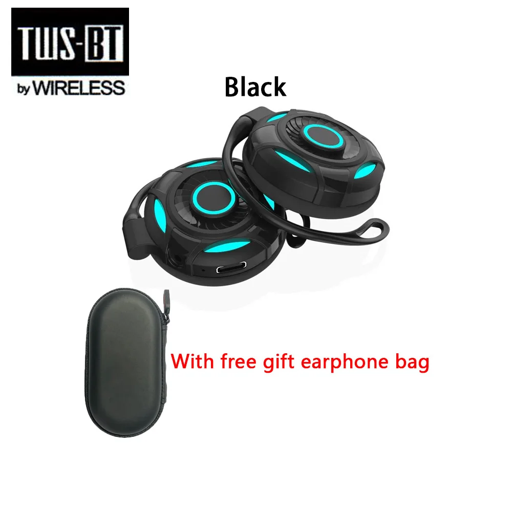 S660 Hanging Ear Touch Control Music Earbuds Bluetooth-Compatible 5.2 TWS Headphones Wireless Sports Running Headset with Light