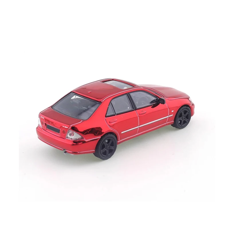 Diecast 1:64 Scale IS300 Plating Red Alloy Car Model Finished Product Simulation Toy Collection Gift Static Model Display