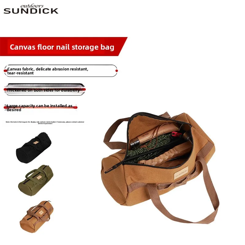 

Сумка для хранения гвоздей в цилиндре для кемпинговой палатки