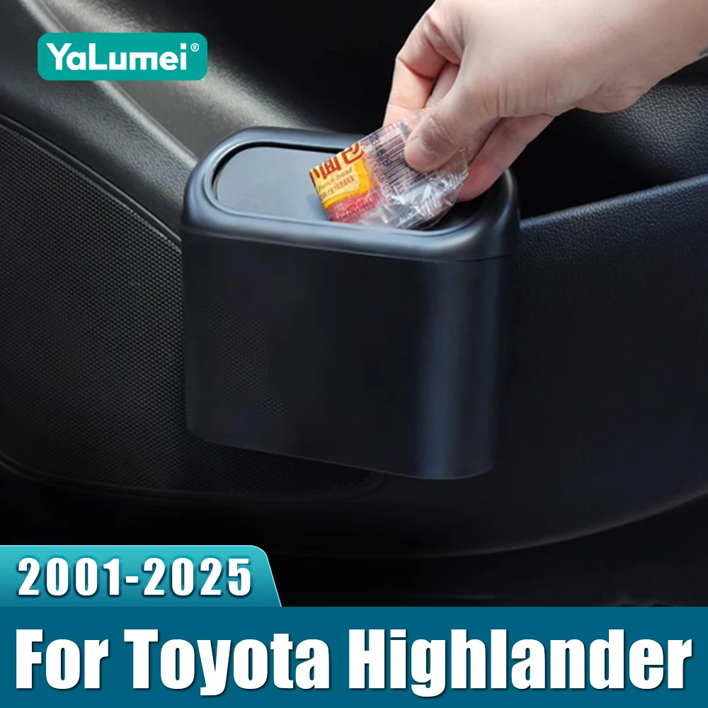 

For Toyota Highlander XU30 XU40 XU50 XU70 Kluger 2001-2020 2021 2022 2023 2024 2025 Car Trash Can Garbage Pocket Sundries Bin