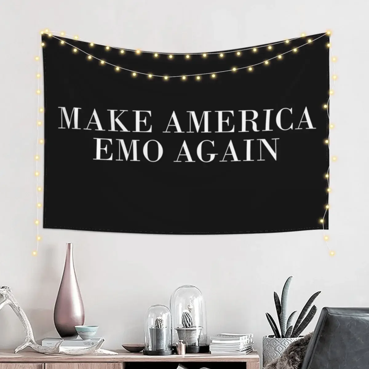 Make America Emo Again Tapestry Decoration For Bedroom Bedroom Organization And Decoration Home Decor Accessories Tapestry