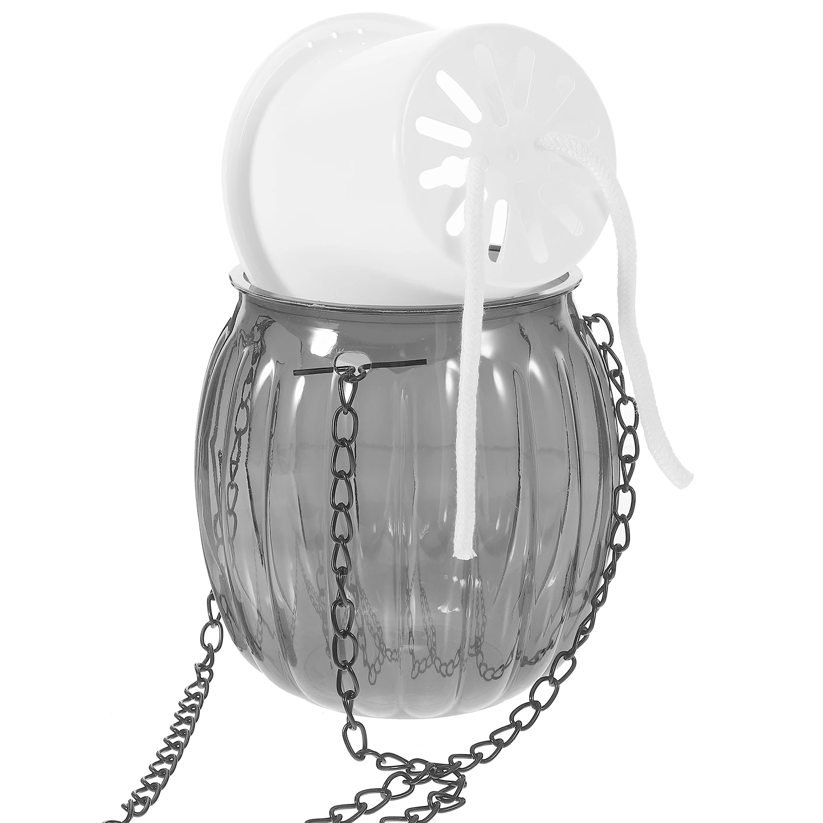 

Self Watering Hanging Plant Pot 50x20cm Transparent Grey Plastic Flower Pots Gardening Nursery Planter Containers